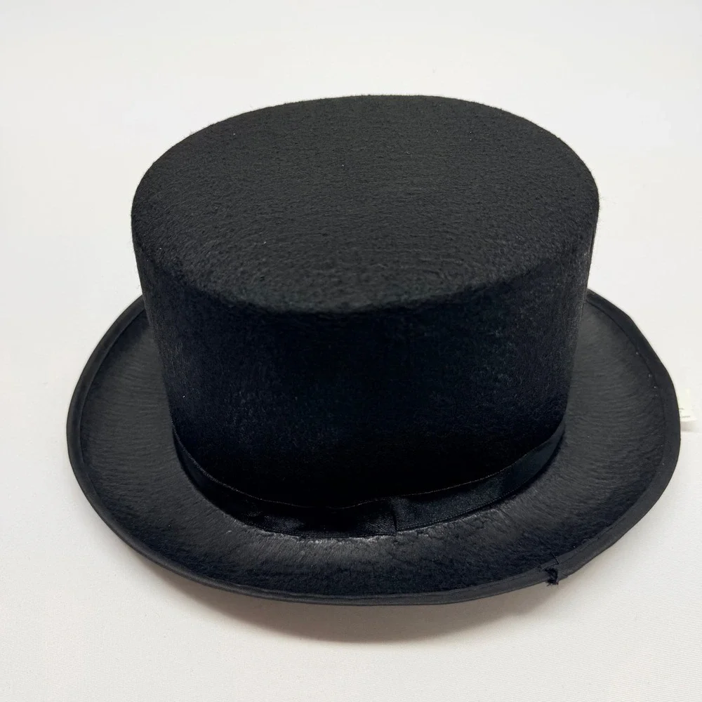 Black Top Hat Costume Accessory Adult Cosplay Party Novelty